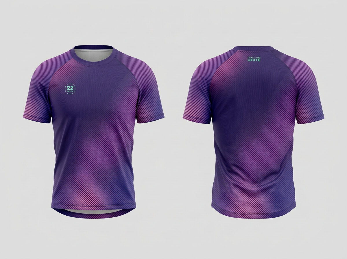 22 Unite Men’s Raglan T-Shirt, front and back