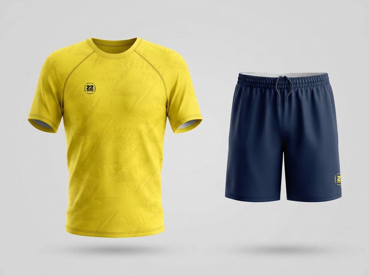 22 Unite T-Shirt & Shorts Set, front and back