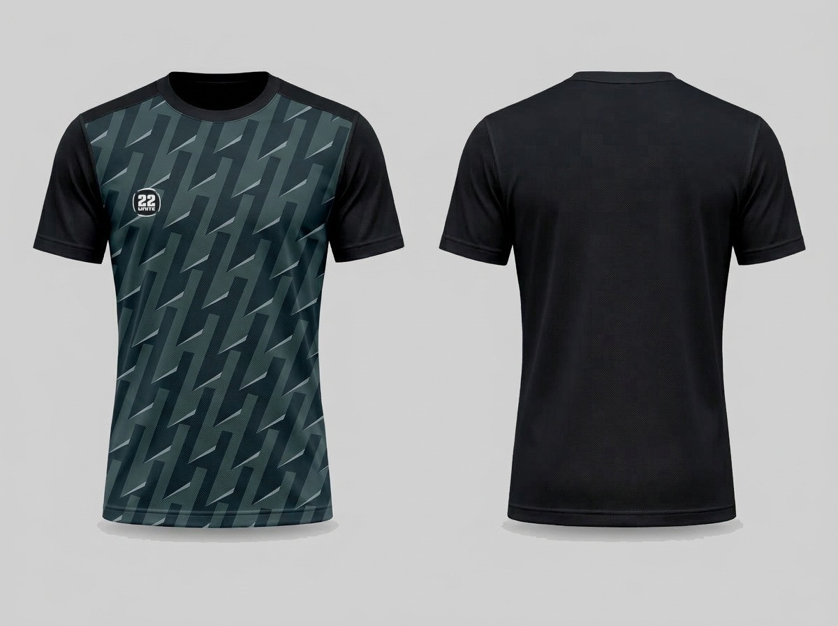 Training & Travel printed range t-shirt, front and rear views